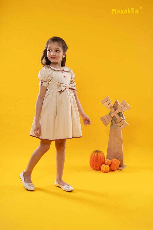 Classic Ivory Bow Dress