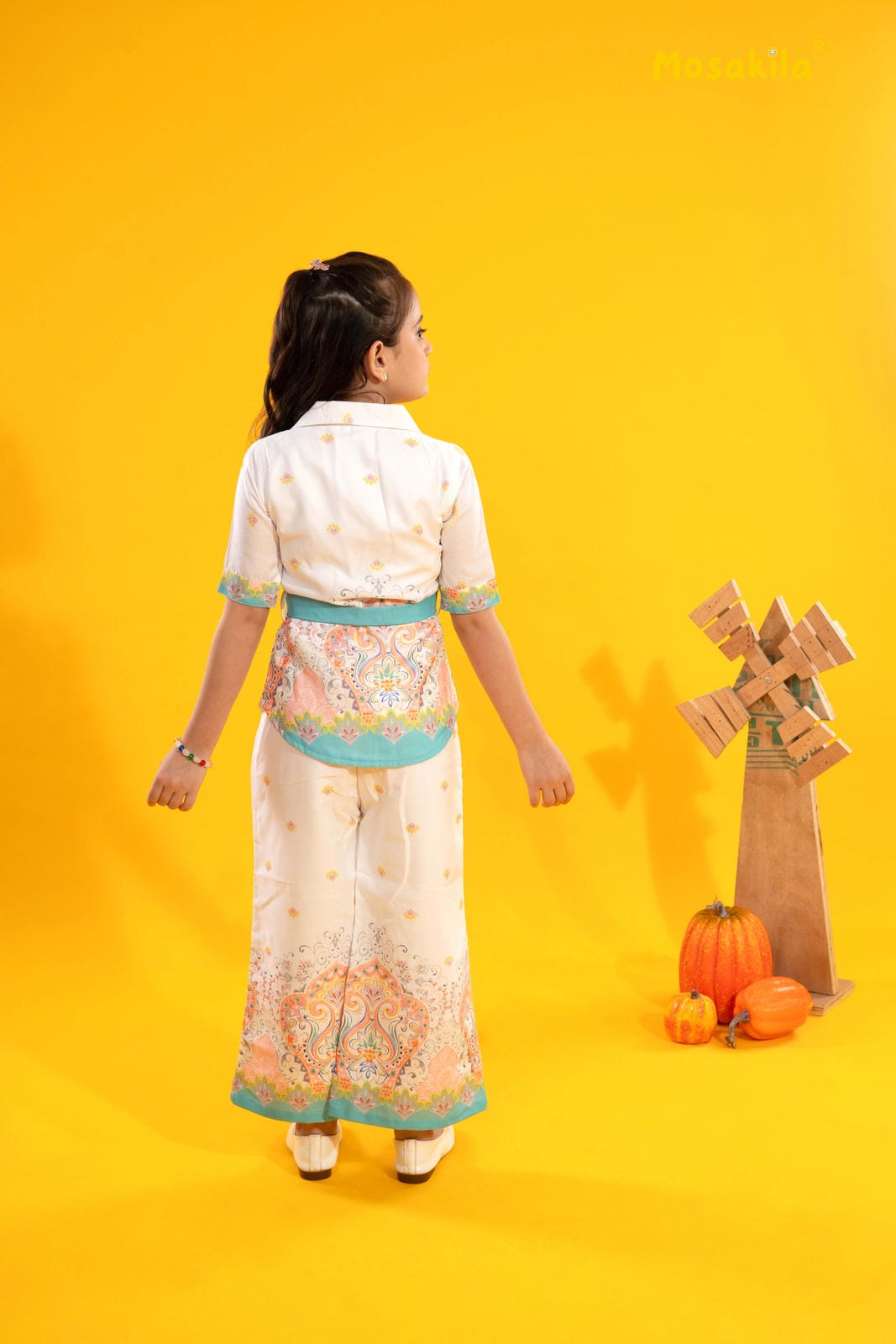 Aqua Blossom Co-ord Set