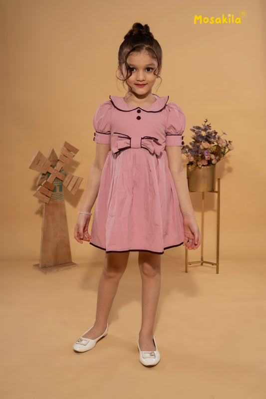 Blush Bow Vintage Dress