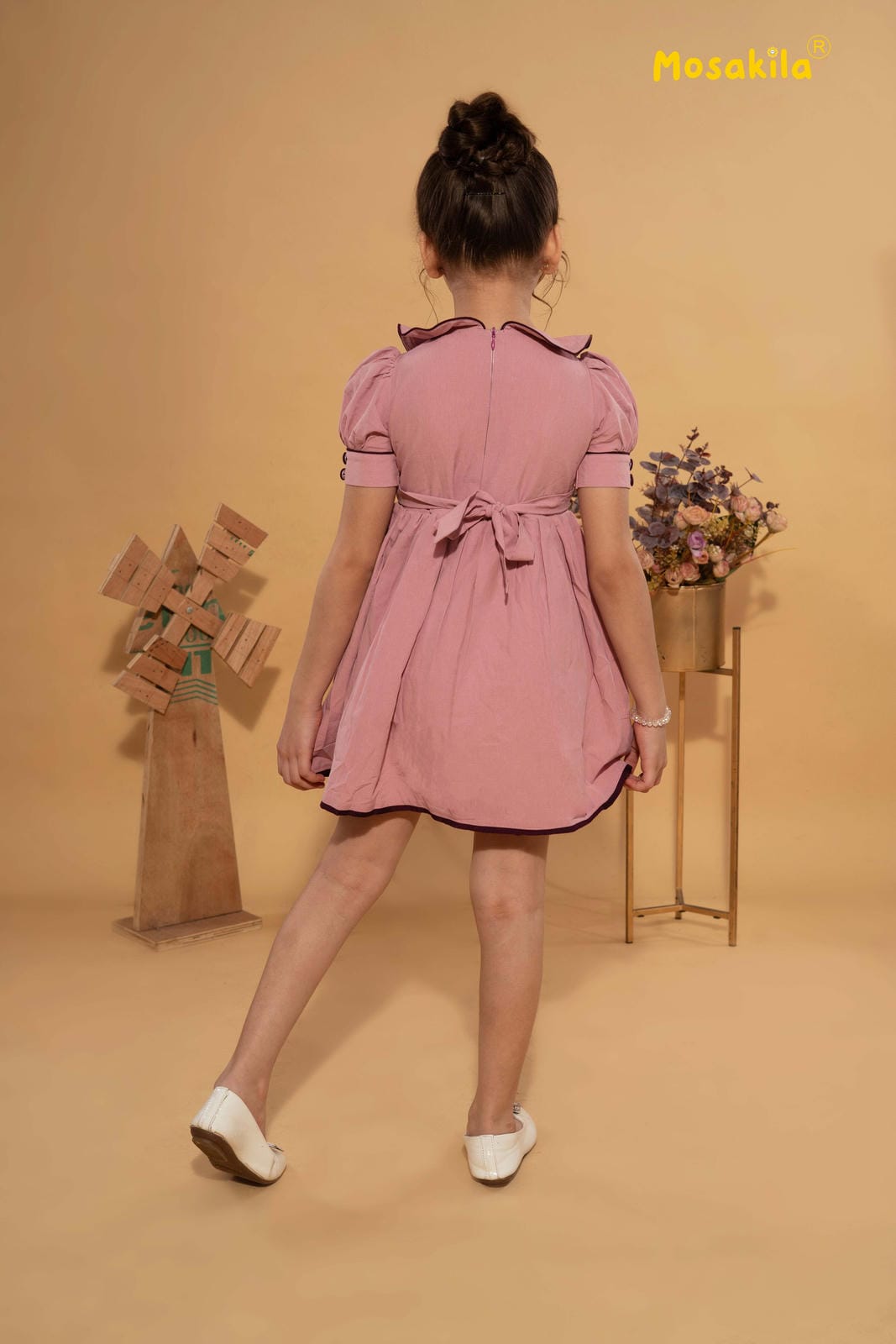 Blush Bow Vintage Dress