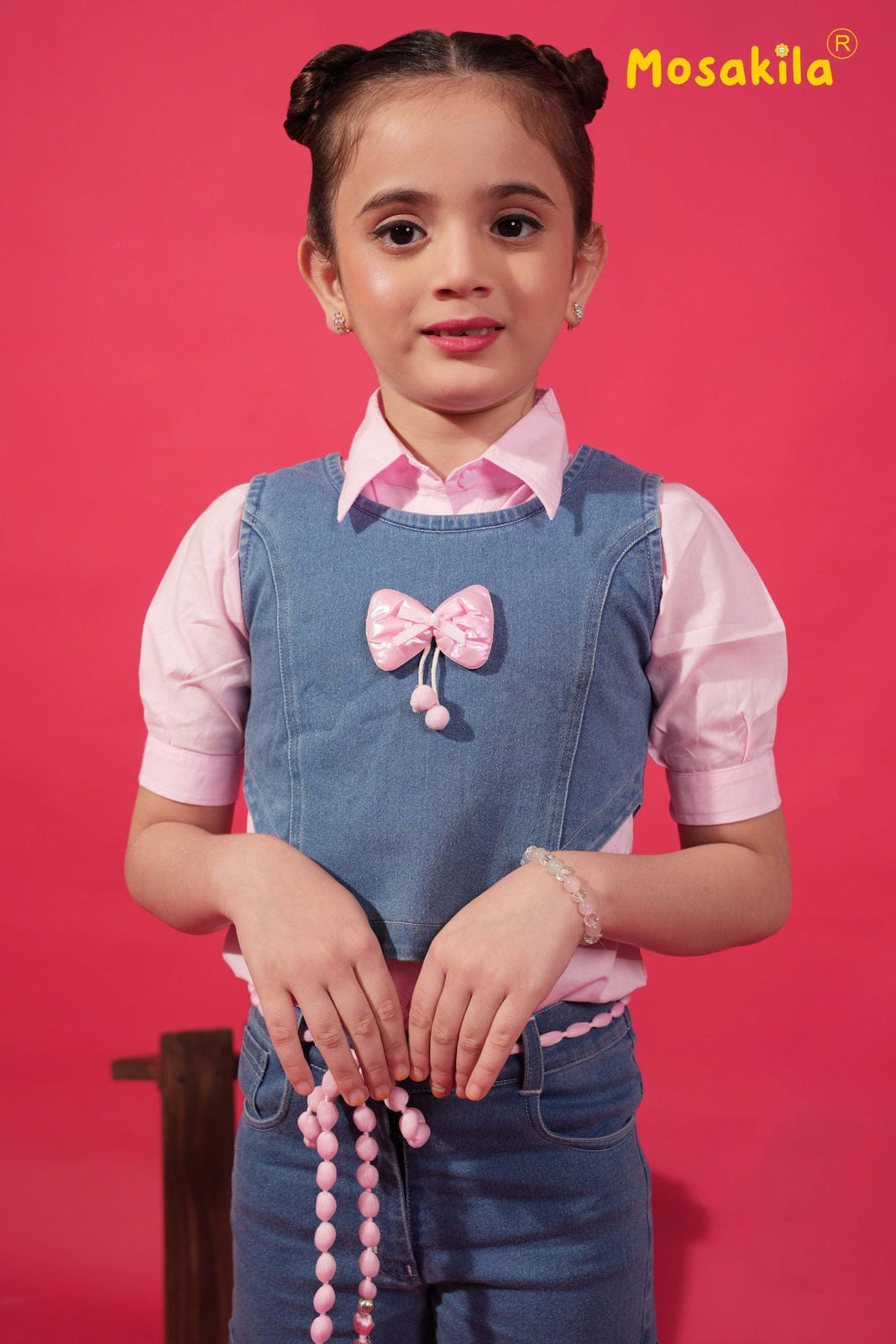 Denim Blossom Cargo Co-ord