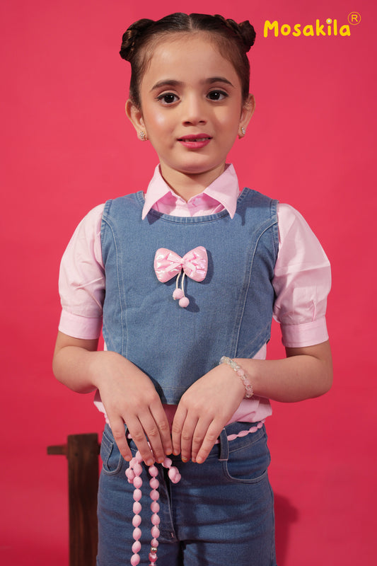 Denim Blossom Cargo Co-ord