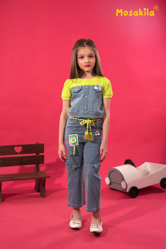 Neon Denim Dream Co-ord