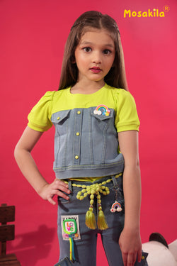 Neon Denim Dream Co-ord