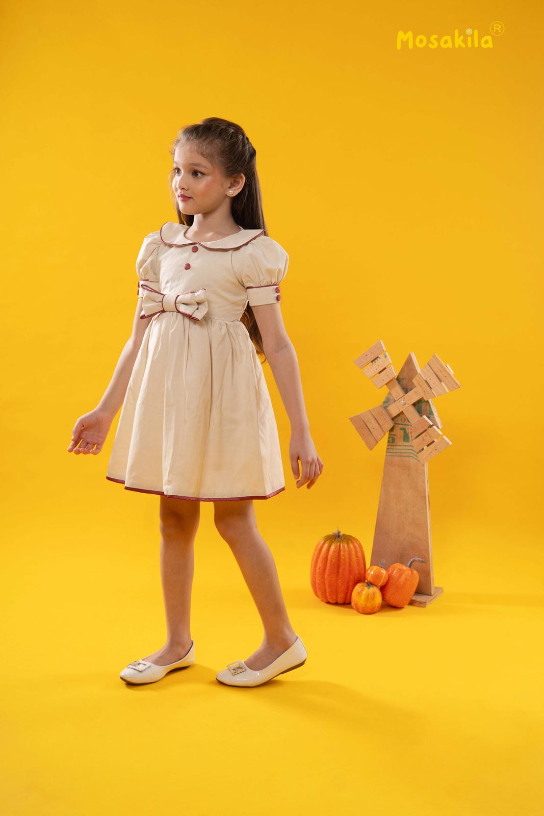 Classic Ivory Bow Dress