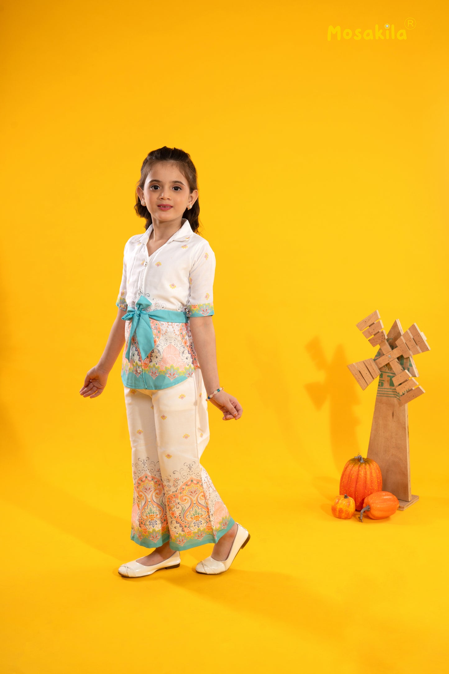 Aqua Blossom Co-ord Set