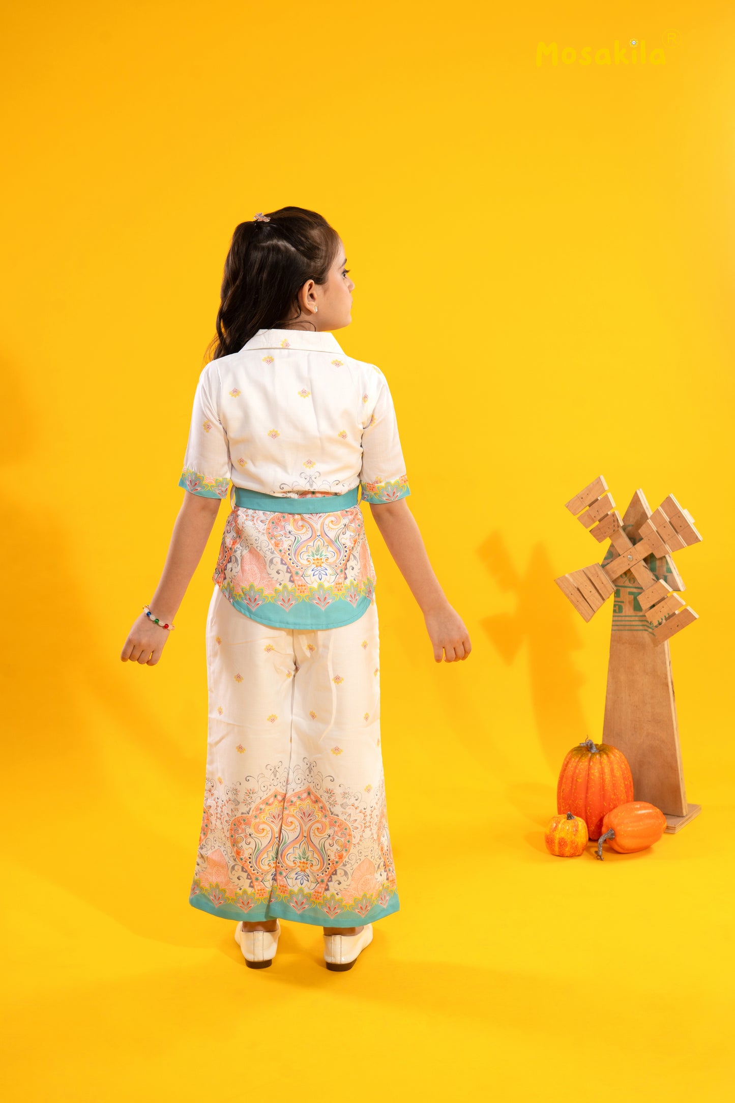 Aqua Blossom Co-ord Set