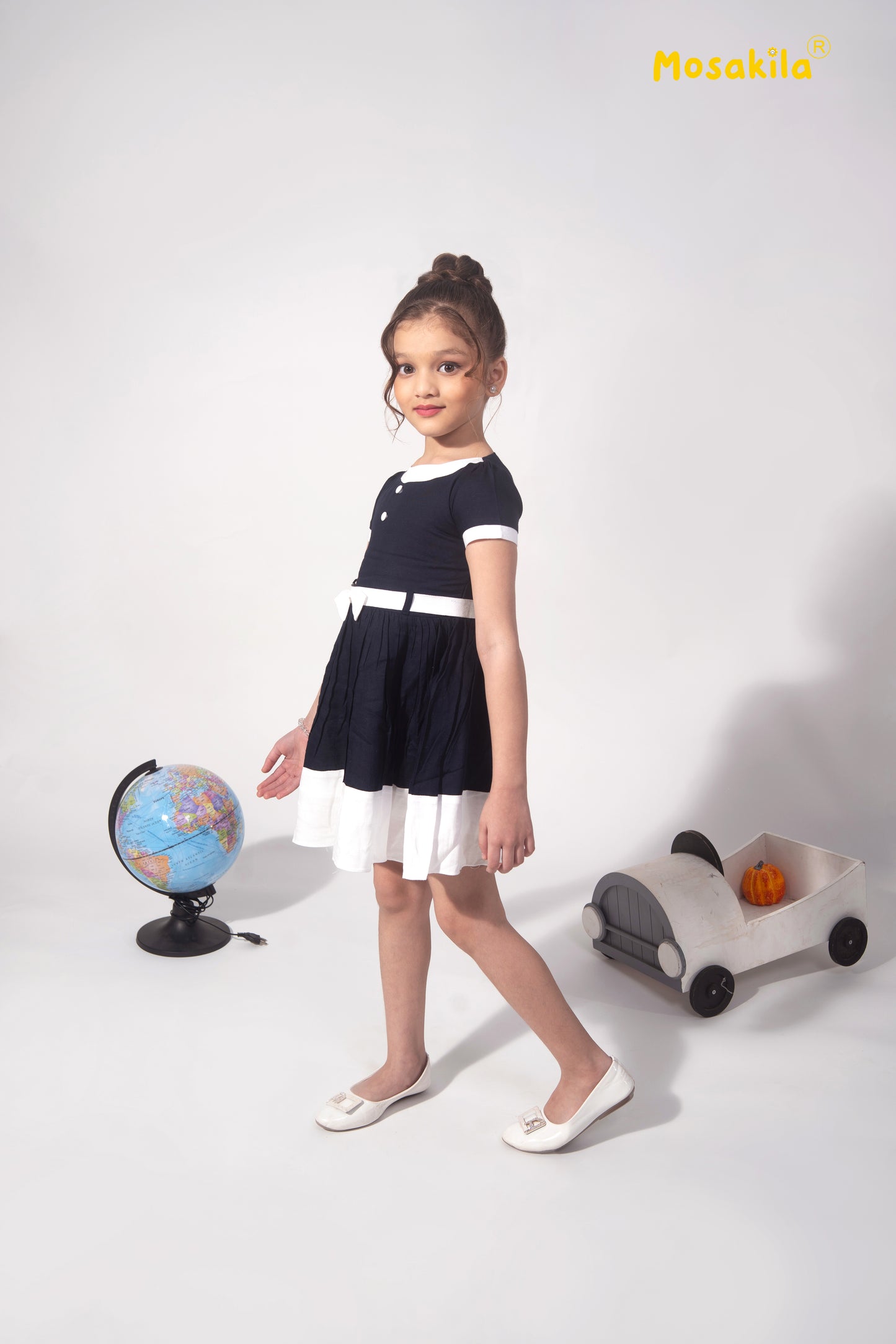 Navy Bow Charm Dress