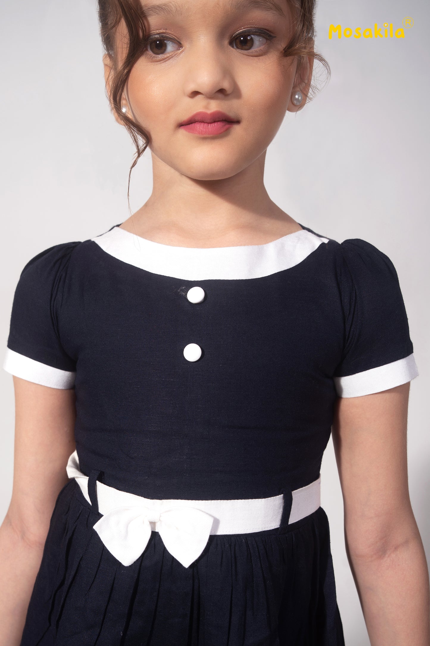 Navy Bow Charm Dress