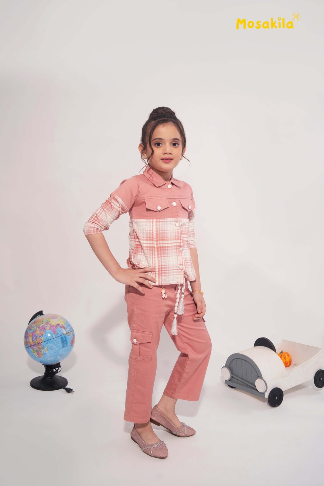 Pinkberry Check Ensemble