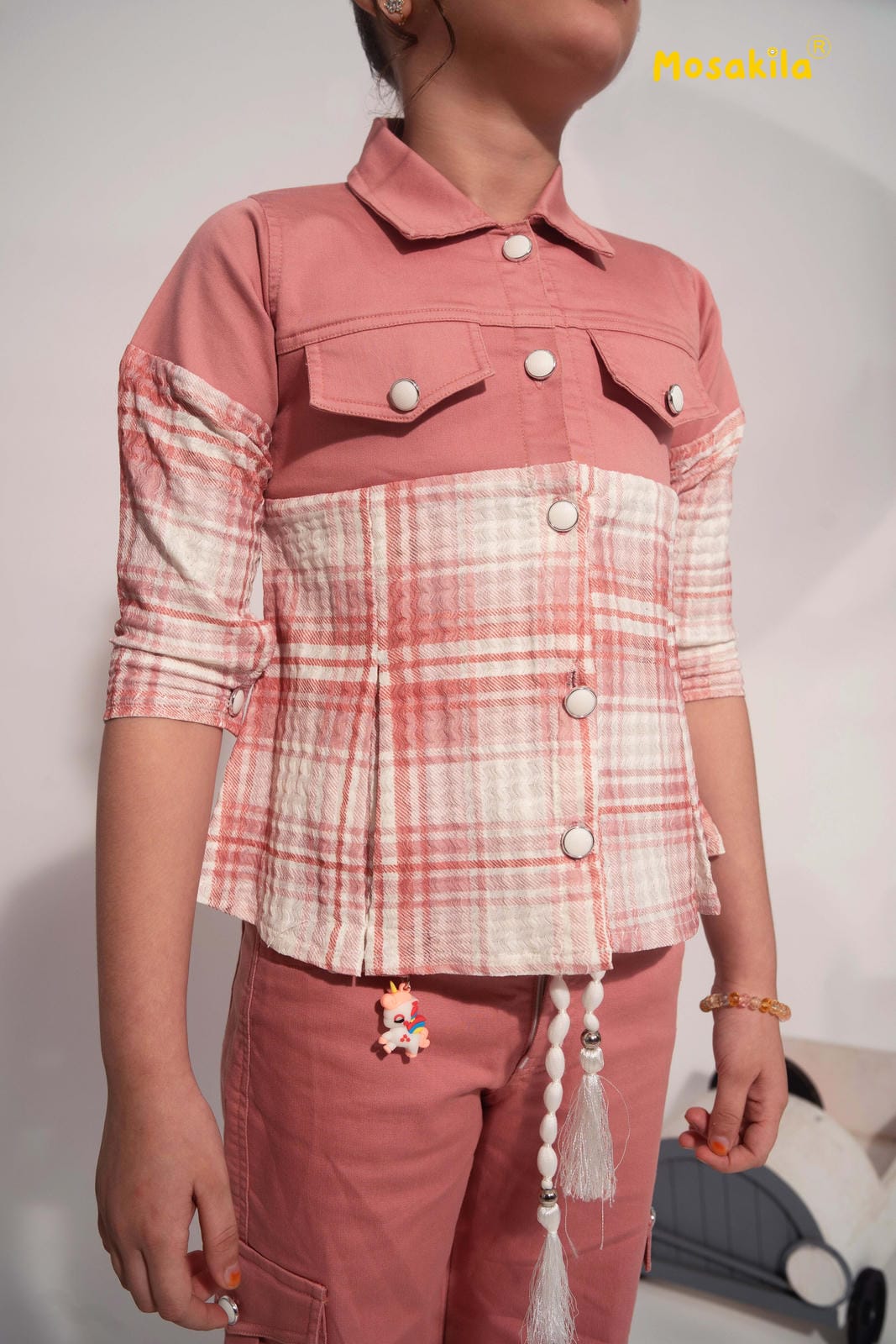 Pinkberry Check Ensemble