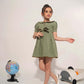 Olive Fairy Bow Dress
