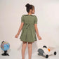 Olive Fairy Bow Dress
