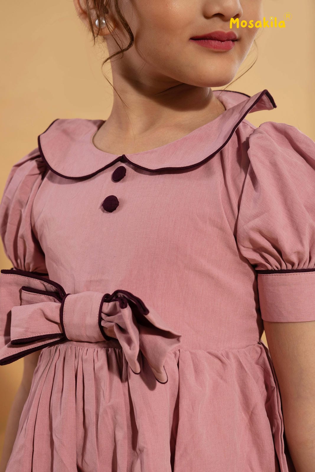 Blush Bow Vintage Dress